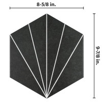 Aster Hex Nero  8-5/8