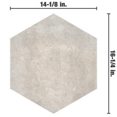 Boston Ferro Hex Bianco 14-1/8