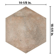 Boston Ferro Hex Crema 14-1/8