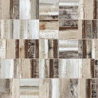 CONCRETE WOOD 2X2 MOSAIC