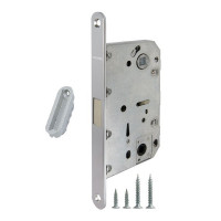 Lockset European Magnetic Chrome Passage-Privacy