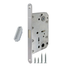 Lockset European Magnetic Chrome Passage-Privacy