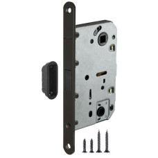 Lockset European Magnetic Black Passage-Privacy
