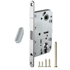 Lockset European Magnetic Chrome Keyed