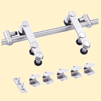 Barn Track and Rollers Chrome