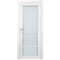 Slab Alpine 10-Lite White Glazed Frosted 24X80