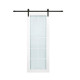 Slab Alpine 10-Lite White Glazed Frosted 24X80