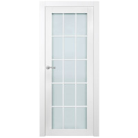 Slab Alpine 15-Lite White Glazed Frosted 24X80