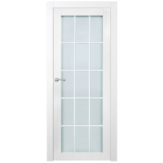 Slab Alpine 15-Lite White Glazed Frosted 32X80