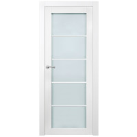 Slab Alpine 5-Lite White Glazed Frosted 24X80