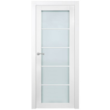 Slab Alpine 5-Lite White Glazed Frosted 30X80