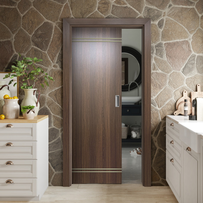 Slab Cape-coral Whiskey Oak Gold Lines 36X80