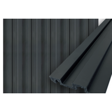 Panel Upp 4.8 in x 94.5 in Decorative Wall Panels - BLACK