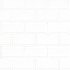 WHITE 2X4 BEVELED GLOSSY
